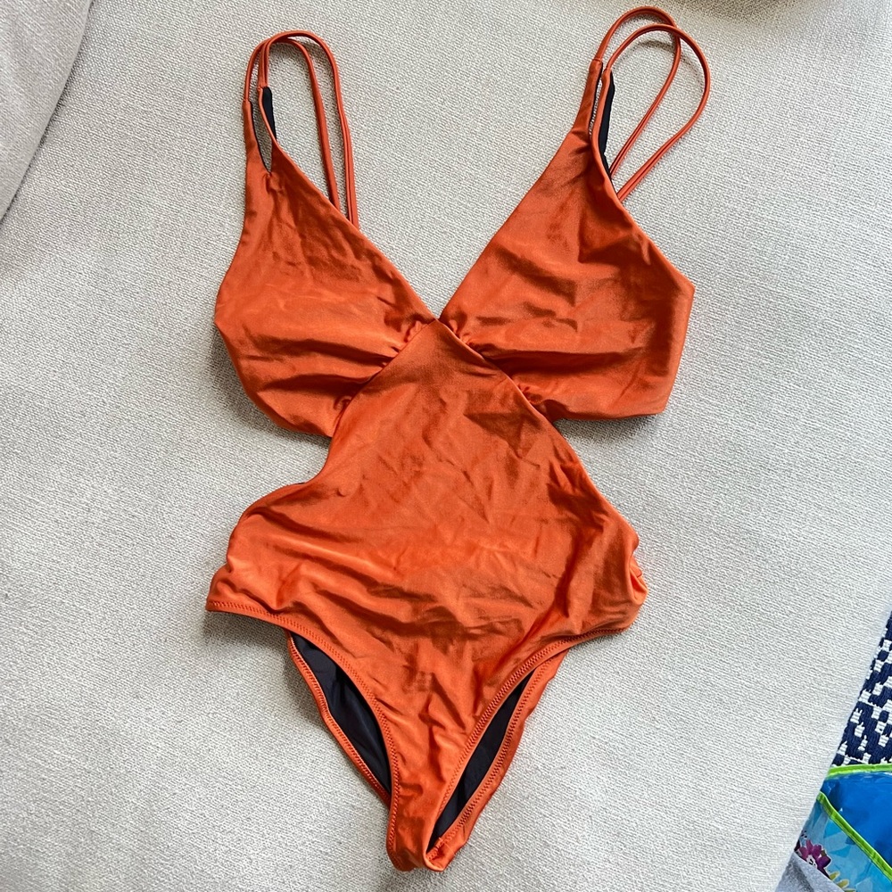 AllSaints Cutout One-Piece Swimsuit
